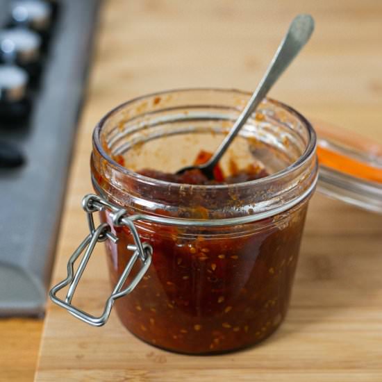 Three ingredient tomato chutney