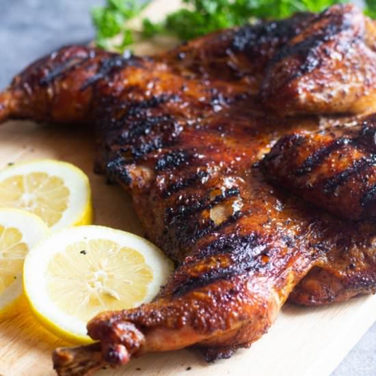 Grilled Spatchcock Chicken