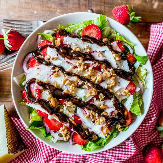 Salad with Strawberries & Manchego