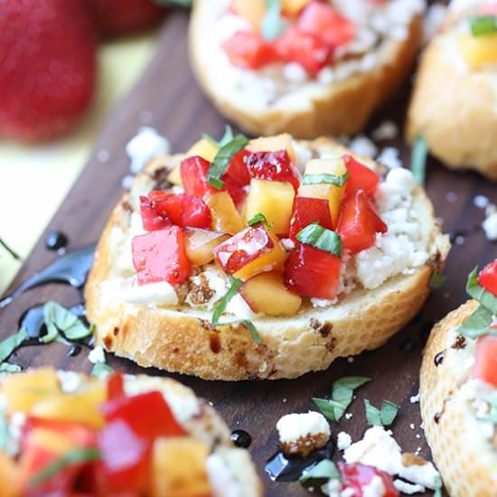 Summer Fruit Bruschetta