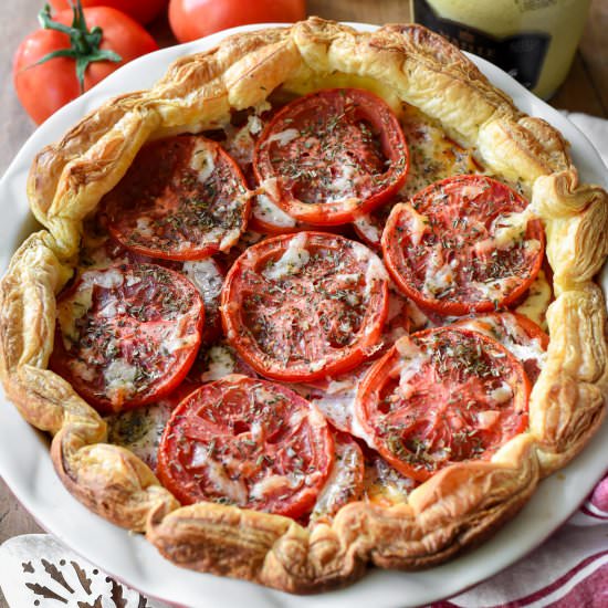 French Tomato Mustard Tart