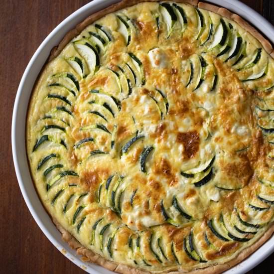 Zucchini Feta Cheese Quiche