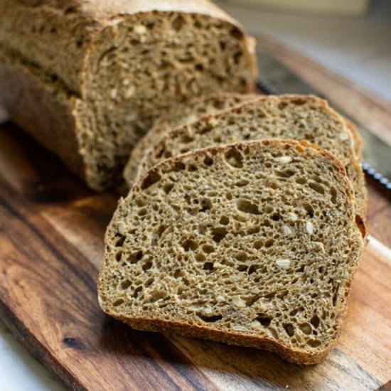 Wholegrain Sourdough Sandwich Bread