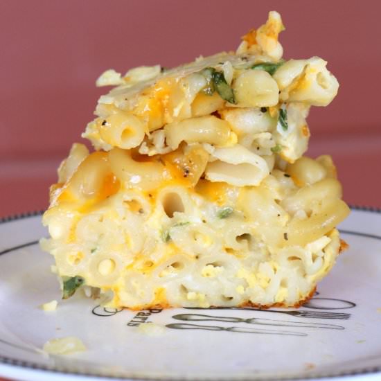 Baked Pasta Cheese Pie