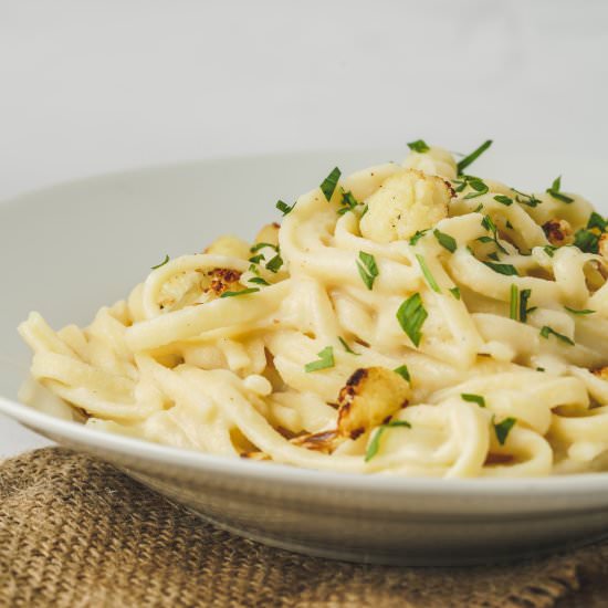 Roasted Cauliflower Alfredo