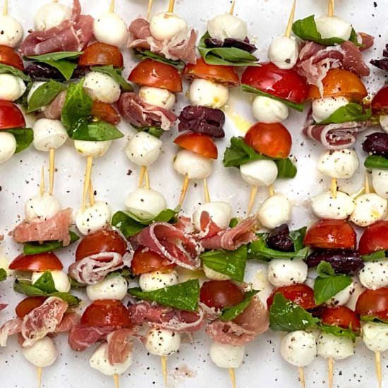 Mini Caprese Skewers