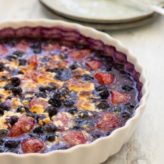 White Chocolate Berry Bake