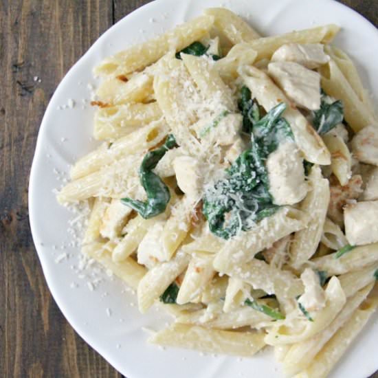 Chicken Spinach Alfredo