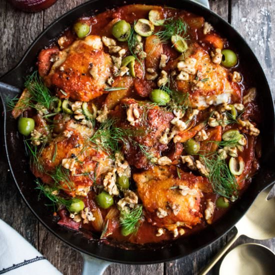 Tomato-Braised Chicken