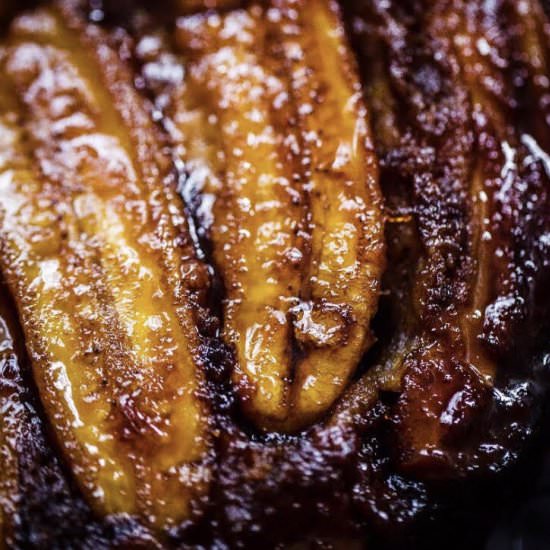 Stem Ginger Banana Upside Down Cake