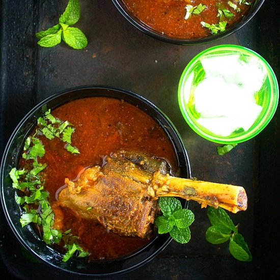 Indian Lamb Shank Curry