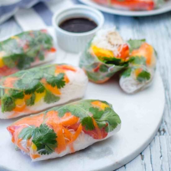 Vegetarian Fresh Spring Rolls