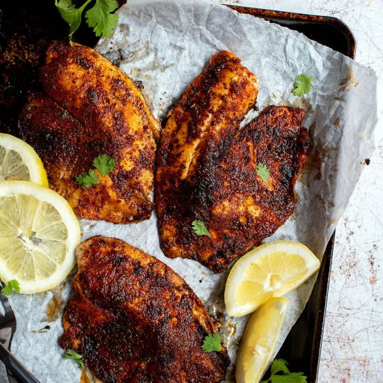 Cajun blackened fish