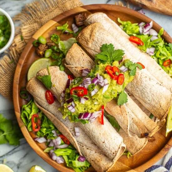 Jackfruit Carnitas Taquitos