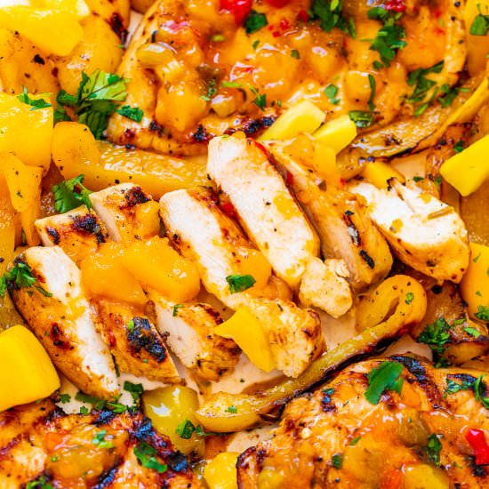 Grilled Mango Pineapple Chicken