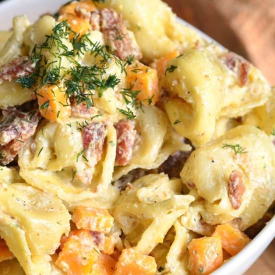 Cheddar Bacon Tortellini Salad