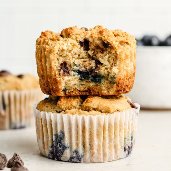 blueberry chocolate chip muffins