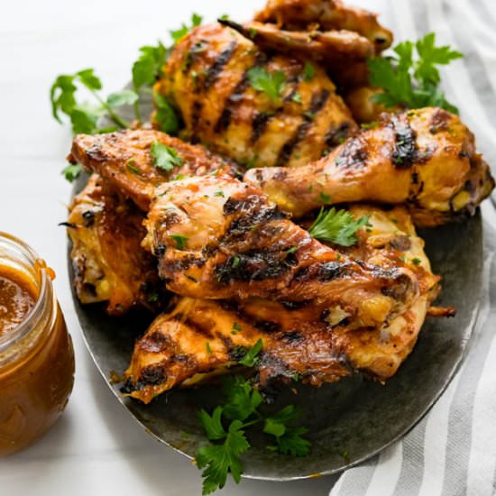 Brined Smoked BBQ Chicken