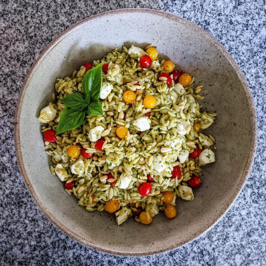 Caprese Orzo Pasta Salad