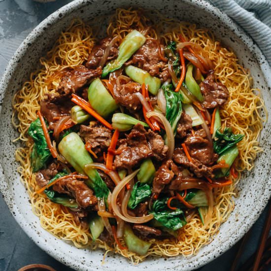 Beef Pan-Fried Noodles