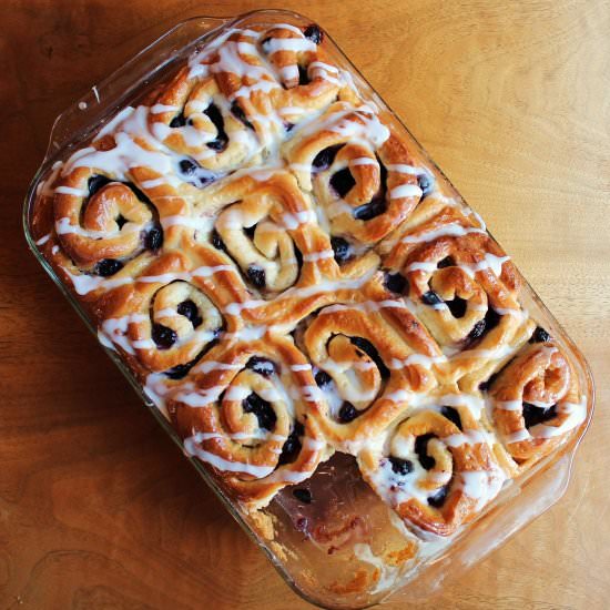 Lemon Blueberry Breakfast Buns