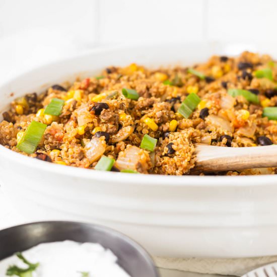 Quinoa Beef Bake