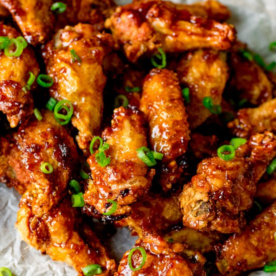 Sticky & Crispy Asian Chicken Wings