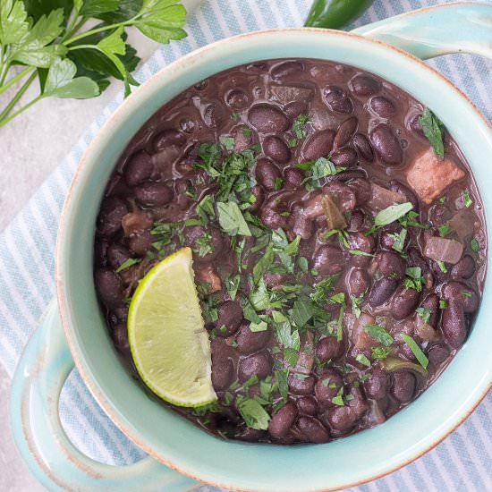 Easy Mexican Black Beans