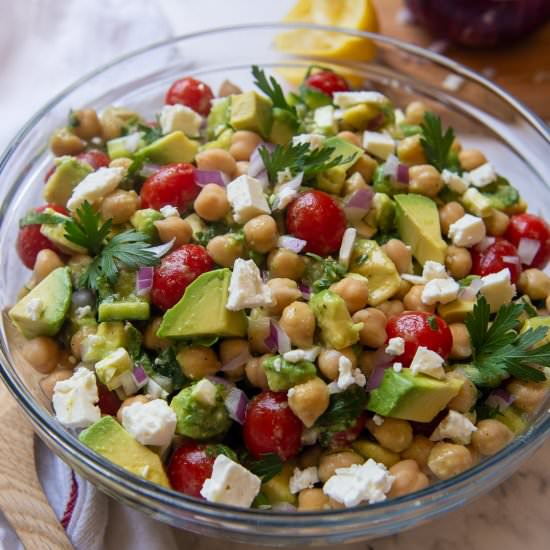 Chickpea Avocado Salad