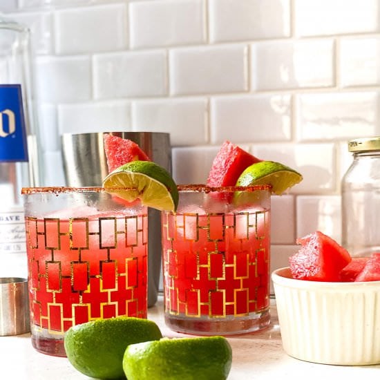 Spicy Watermelon Margaritas