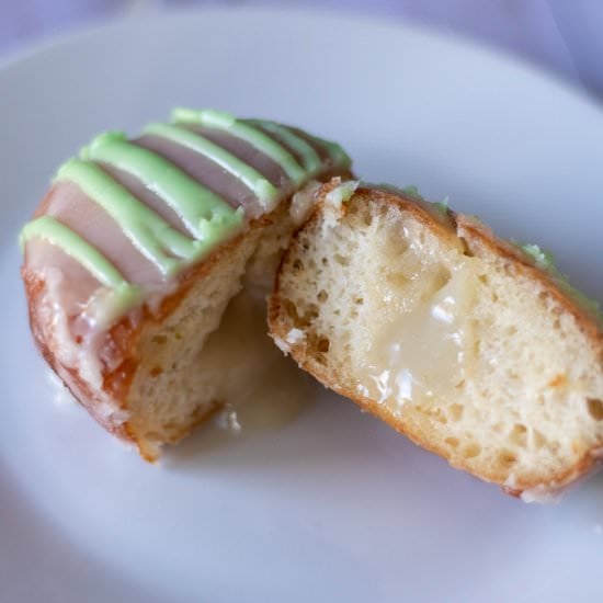 Vegan Key Lime Filled Donuts