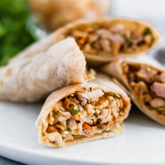 Thai Chicken Wraps