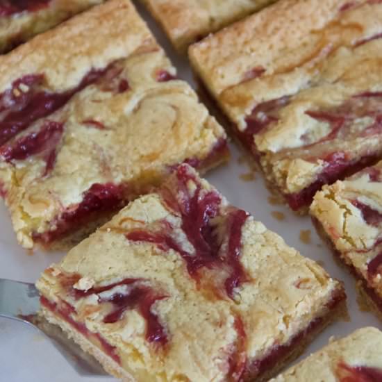 Brown Butter Rhubarb Bars