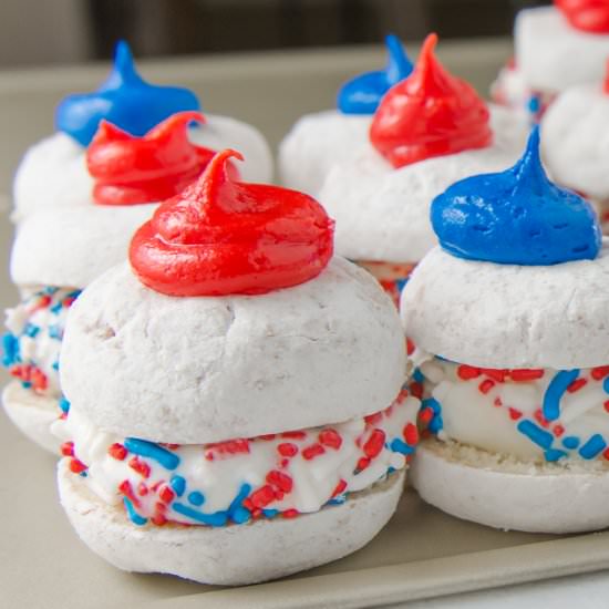 Doughnut Ice Cream Sandwiches