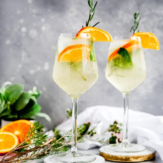 Elderflower Prosecco Cocktail