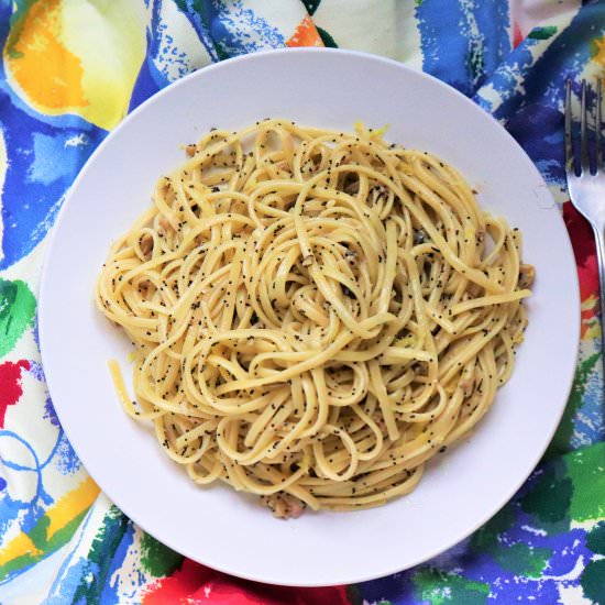 Savory Lemon Poppy Seed Pasta