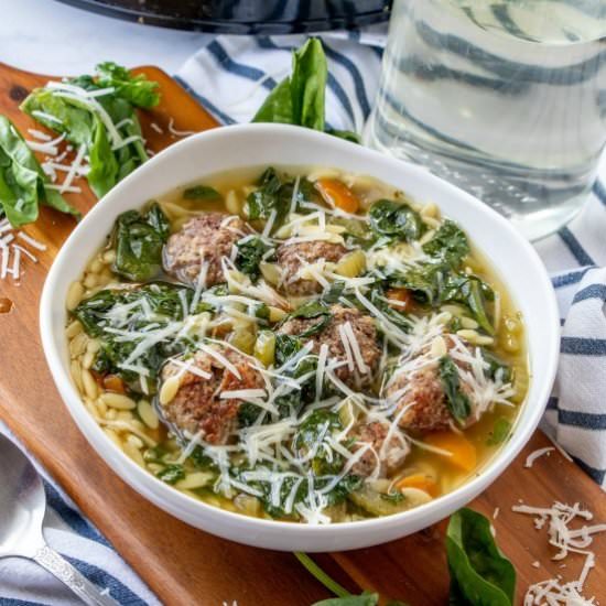 Slow Cooker Italian Wedding Soup