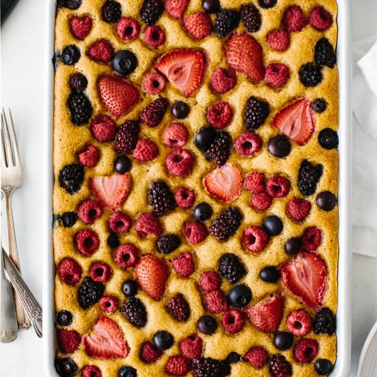 Berry Sheet Cake