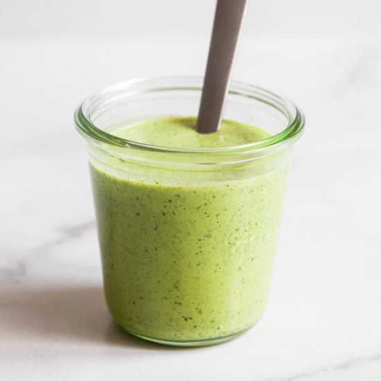 Delightfully Green Tahini Dressing
