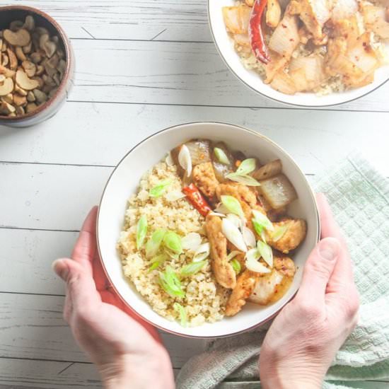 Healthy Thai Chicken Cashew
