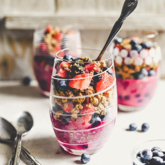 PB&J Granola Parfaits (Vegan+GF)