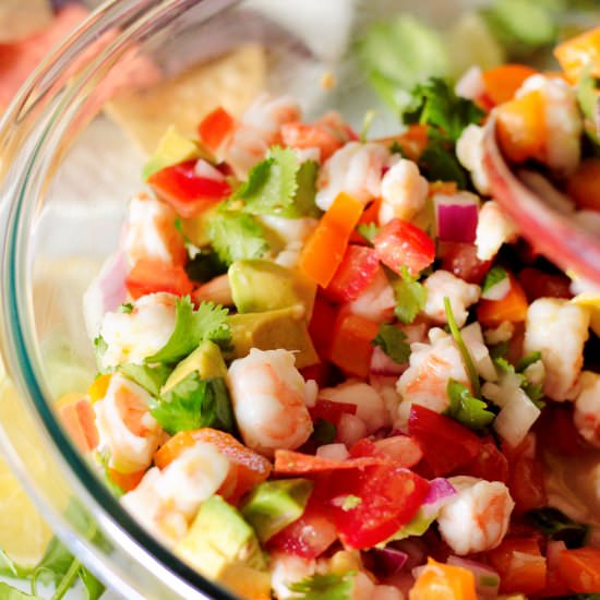 Refreshing Avocado Shrimp Ceviche