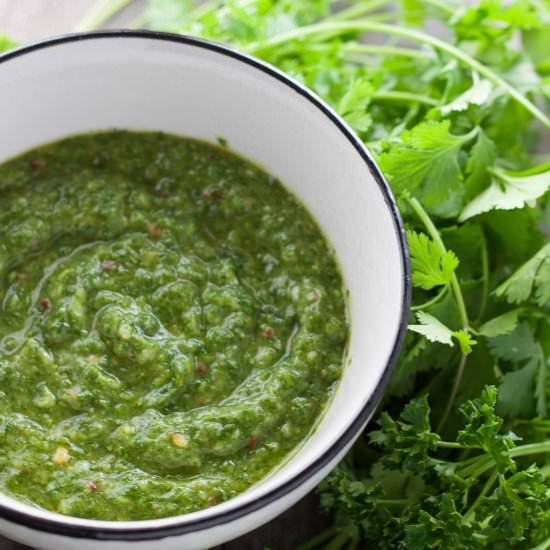 Roasted Garlic Chimichurri