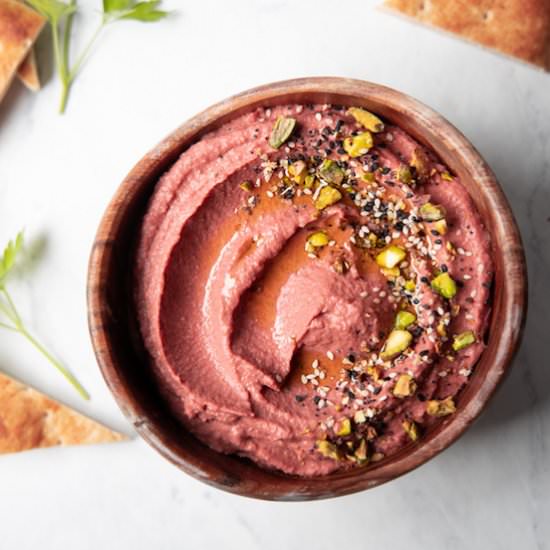 Lemon Beet Hummus