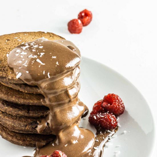 Chocolate Banana Pancakes
