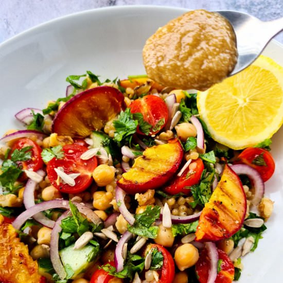 Couscous and Peach Summer Salad