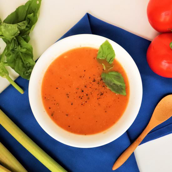 Tomato Rhubarb Soup