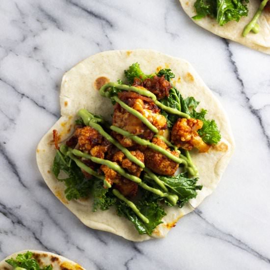 Cauliflower Tinga Tacos