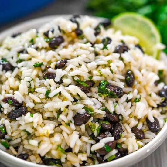 Cilantro Lime Rice and Black Beans