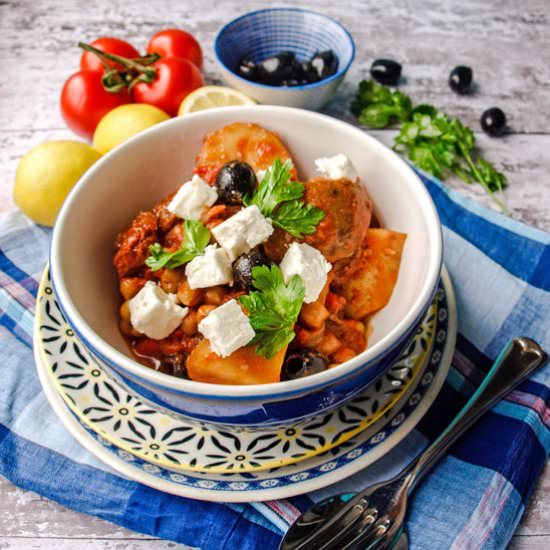 Slow Cooker Greek Baker’s Pot